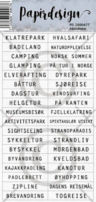Hovedbilde Aktiviteter (6 klistremerker)