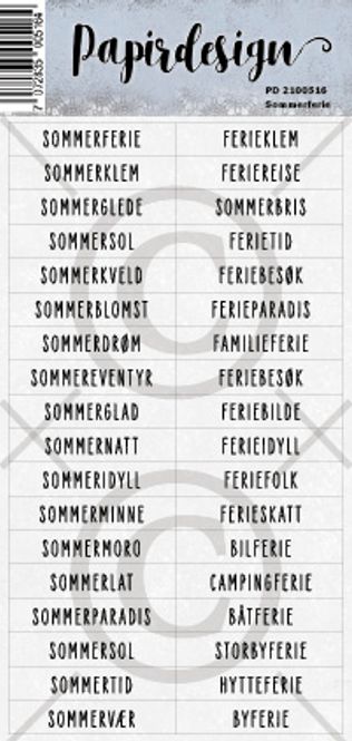 Hovedbilde Sommerferie (6 klistremerker)