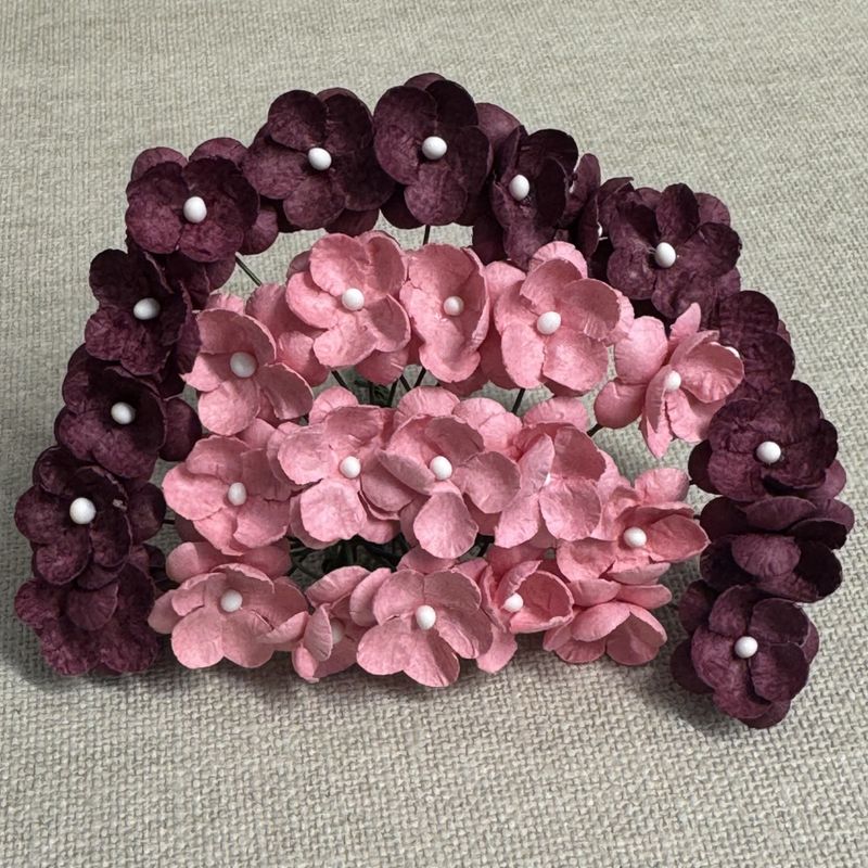 S&oslash;te blomster, gammelrosa